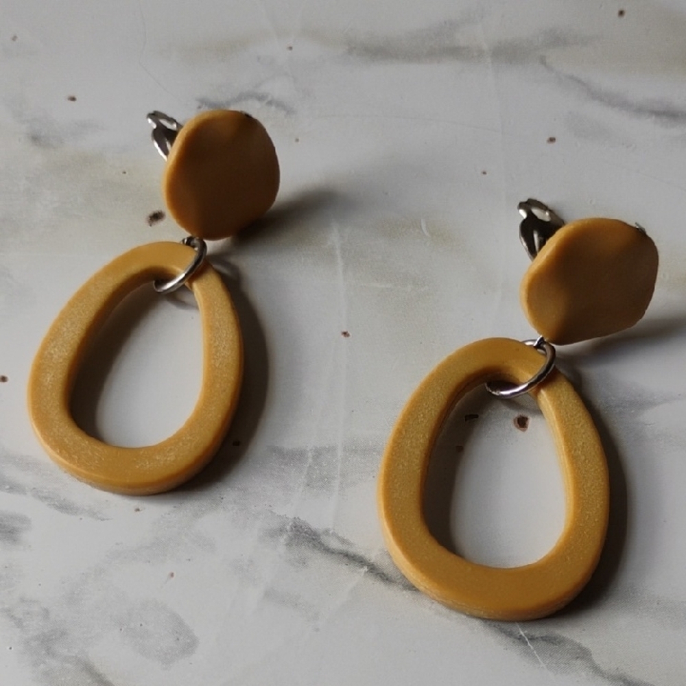 Gold Minimalist Statement Earrings